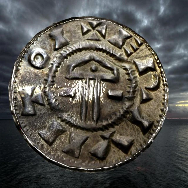 ancient viking coin 3 3D Model .c4d .max .obj .3ds .fbx .stl .blend