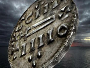 ancient viking coin 3 3D Model