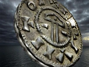 ancient viking coin 3 3D Model