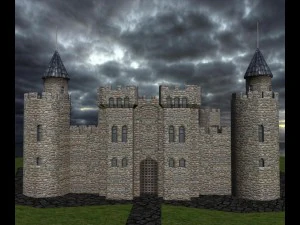 medieval castle 3D Model
