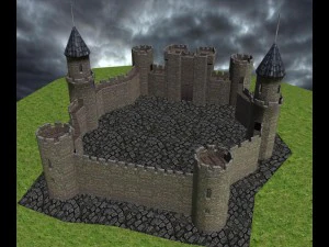 medieval castle 3D Model