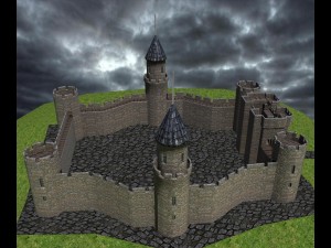 medieval castle 3D Model