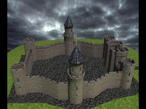 medieval castle 3D Model