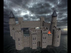 medieval castle 3D Model