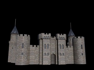medieval castle 3D Model