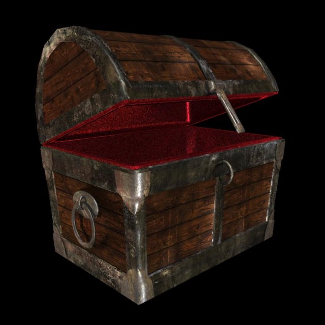 medieval chest 3D Model .c4d .max .obj .3ds .fbx .stl .blend 