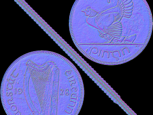 ireland penny Modelo 3D