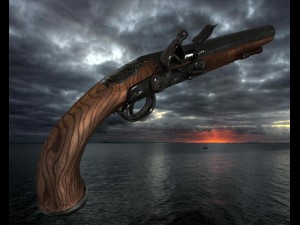 pirate pistol Modello 3D