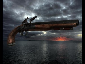 pirate pistol Modello 3D