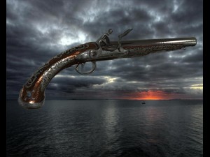 flintlock pirate pistol 3D Model
