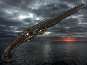 flintlock pirate pistol 3D Model