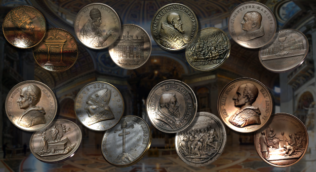 vatican medalions colection Model 3D .c4d .max .obj .3ds .fbx .stl .blend 