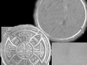celtic shield 3D मॉडल