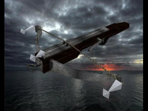 medieval crossbow rigged animated 3D Model