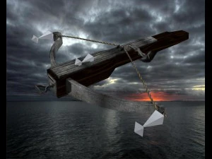 medieval crossbow rigged animated 3D Model