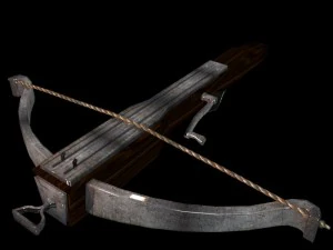 medieval crossbow rigged animated 3D Model