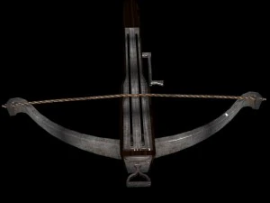 medieval crossbow rigged animated 3D Model