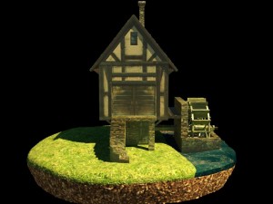 water mill Modèle 3D