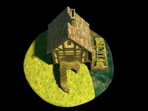 water mill 3D Model