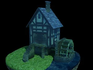 water mill 3D Model