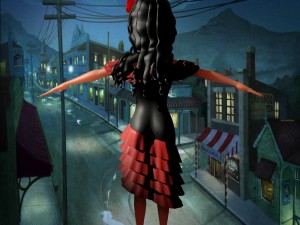 cartoon girl-day of the dead Modelo 3D