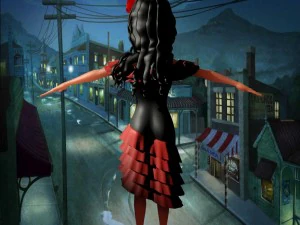 cartoon girl-day of the dead 3D Model