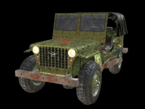 russian military jeep 3D Model