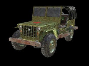 russian military jeep Modelo 3D
