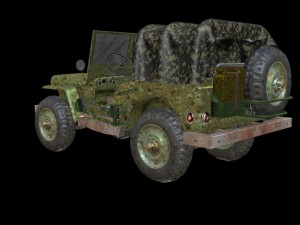 russian military jeep Modelo 3D
