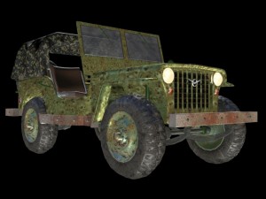 russian military jeep Modelo 3D