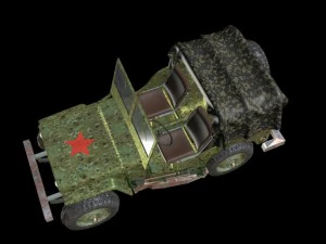 russian military jeep 3D Model