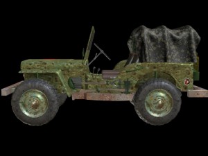 russian military jeep Modelo 3D