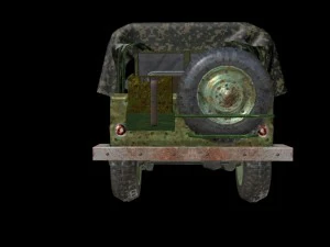 russian military jeep 3D Model
