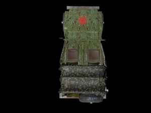 russian military jeep 3D Model