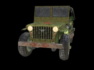 russian military jeep Modelo 3D