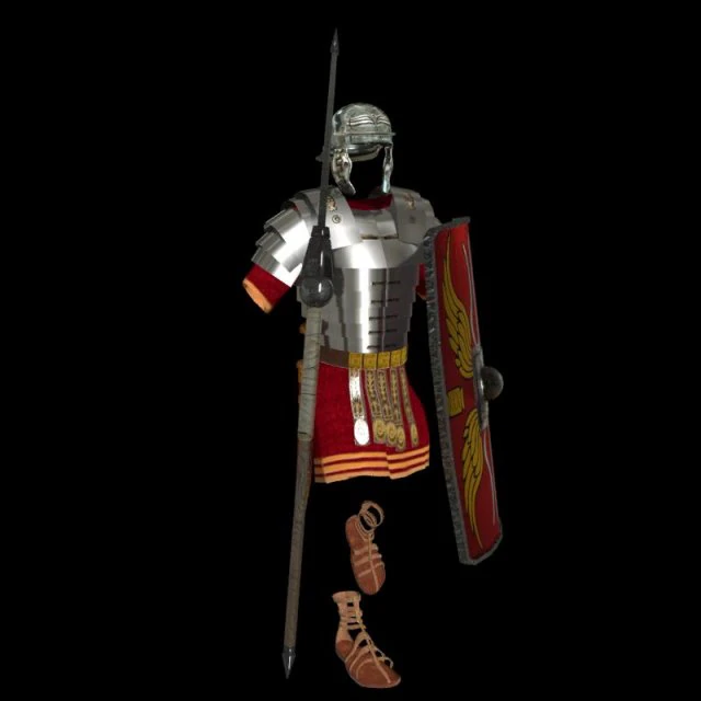 roman armor 3D Model .c4d .max .obj .3ds .fbx .stl .blend 