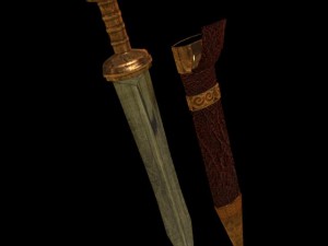 roman sword Modello 3D