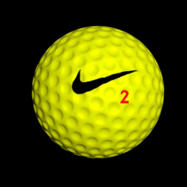 golf ball 4 Model 3D .c4d .max .obj .3ds .fbx .stl .blend 