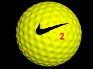 bola golf 4 Model 3D