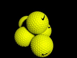 golf ball 4 Model 3D