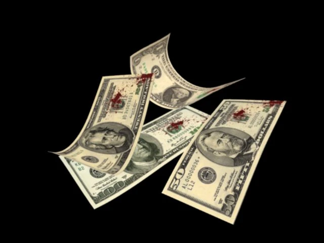 bloody dollars 3D Model .c4d .max .obj .3ds .fbx .stl .blend 