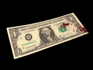 bloody dollars Model 3D