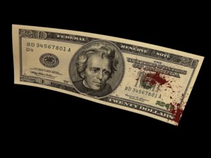 bloody dollars Model 3D