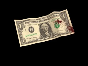 bloody dollars rigged 3D Model