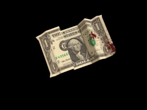 bloody dollars rigged 3D Model