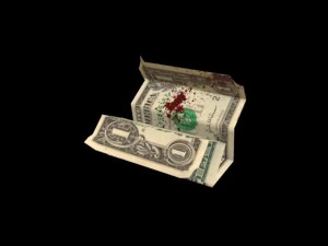 bloody dollars rigged 3D Model