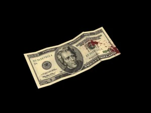 bloody dollars rigged 3D Model