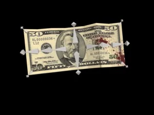 bloody dollars rigged 3D Model