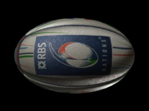 bola de rugby seis nações Modelo 3D