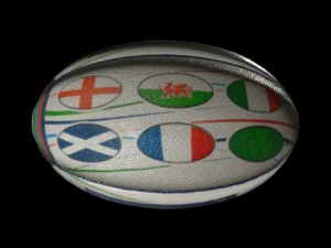 rugby ball six nations 3D Model